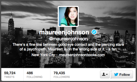 maureen johnson twitter