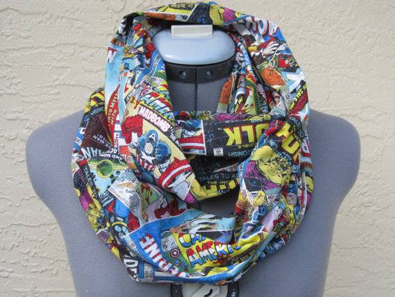 marvel comic scarf