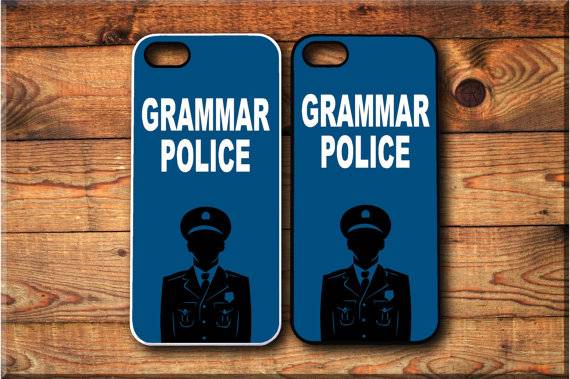 grammar police phone case