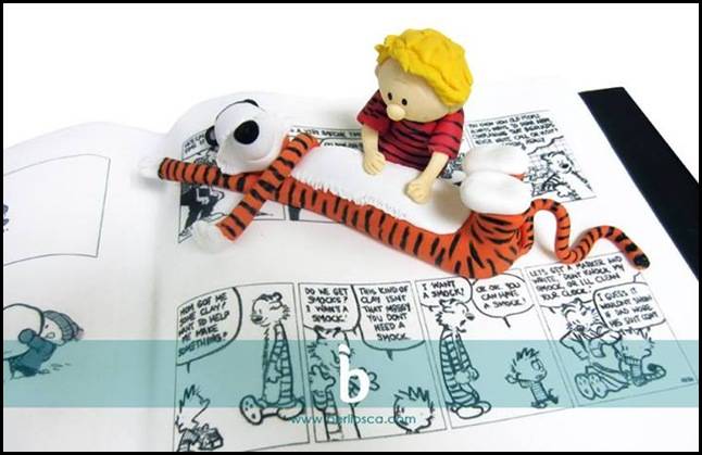 Calvin and Hobbes Cake detail