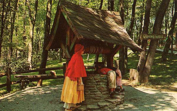Little Red Riding Hood at the Wishing Well