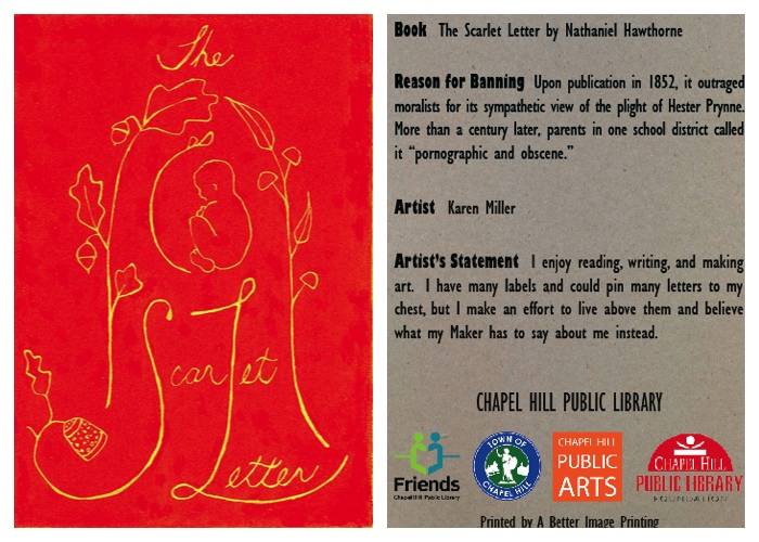 scarlet letter banned book card